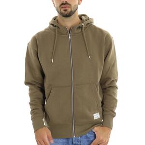 FELPA LENZ ZIPPER MARRONE